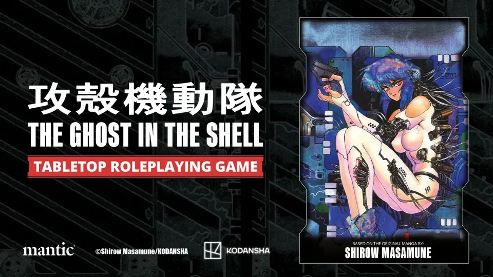 Mantic Games announces minis for The Ghost in the Shell: Tabletop Roleplaying Game