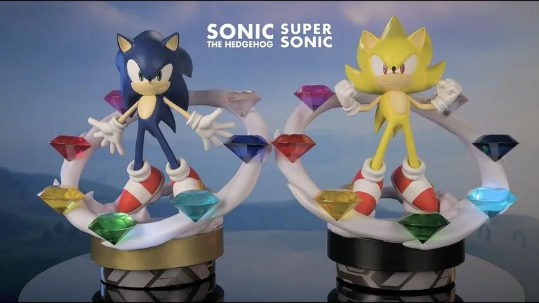 First 4 Figures' Sonic Frontier: Super Sonic statues now available to pre-order