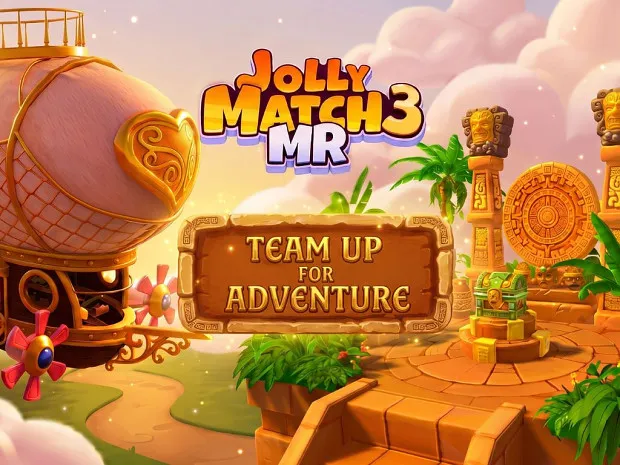 Take to the Skies in Jolly Match 3 MR's Brand-New Team Adventure