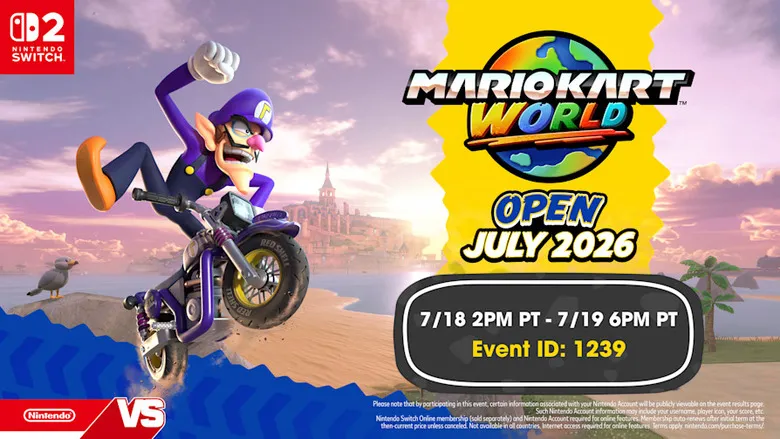 Turn up the heat this summer in the Mario Kart World Open July 2026 event (UPDATE)