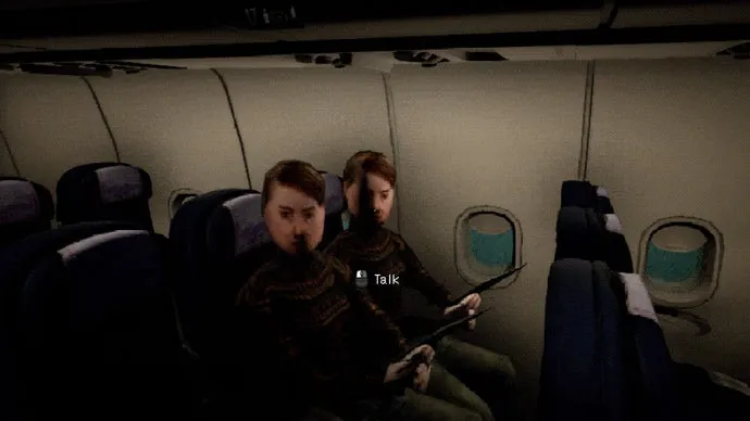 Serve refreshments and spot demons in Night Plane, a PSX-style horror job sim about being a flight attendant in 1999