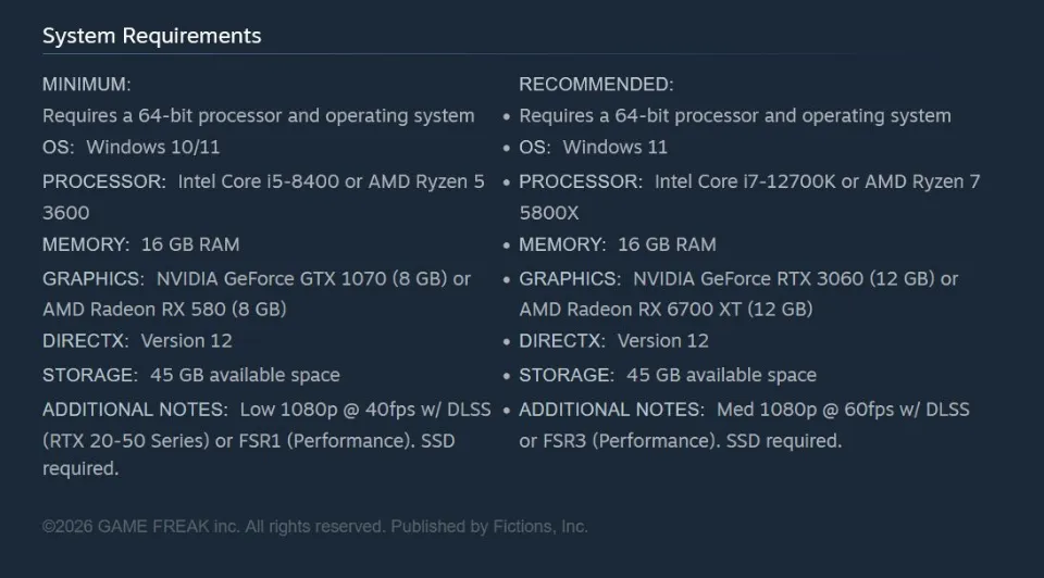 Official PC Requirements for Beast of Reincarnation