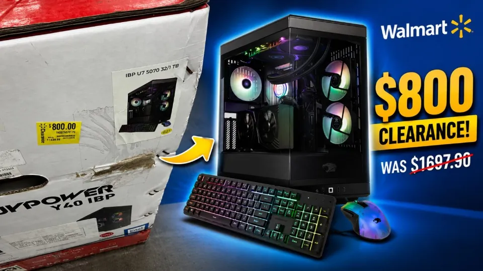 Redditor Snags iBUYPower RTX 5070 PC At Walmart Clearance For $800, Slashing $1,100 Off Its Usual Price