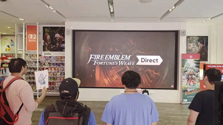 Watch the Nintendo NY crowd react to today's Fire Emblem: Fortune's Weave Direct