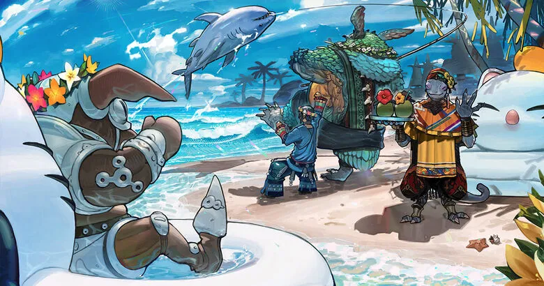 Get A Water Floatie Moogle Mount In This Year's Final Fantasy XIV Moonfire Faire Summer Event