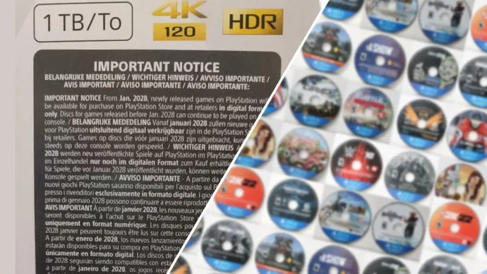 PS5 Console Boxes Now Have A Notice About PlayStation Disc Production Ending
