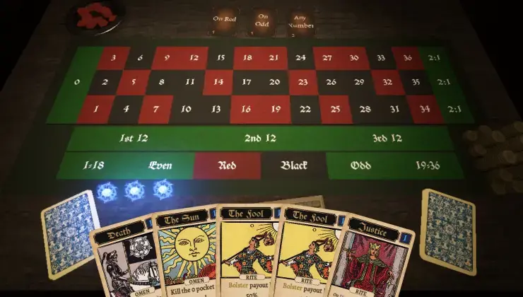 Gamble your way out of a contract in the occult roulette roguelite deckbuilder 'Teufelskreis'