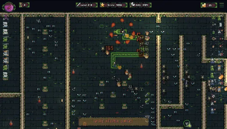 SnekromancY is a clever reinvention of Snake with a survivor-like tower escape style
