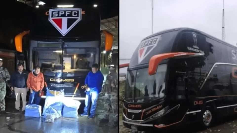 Brazilian football team bus stopped by police with 80kg of weed onboard