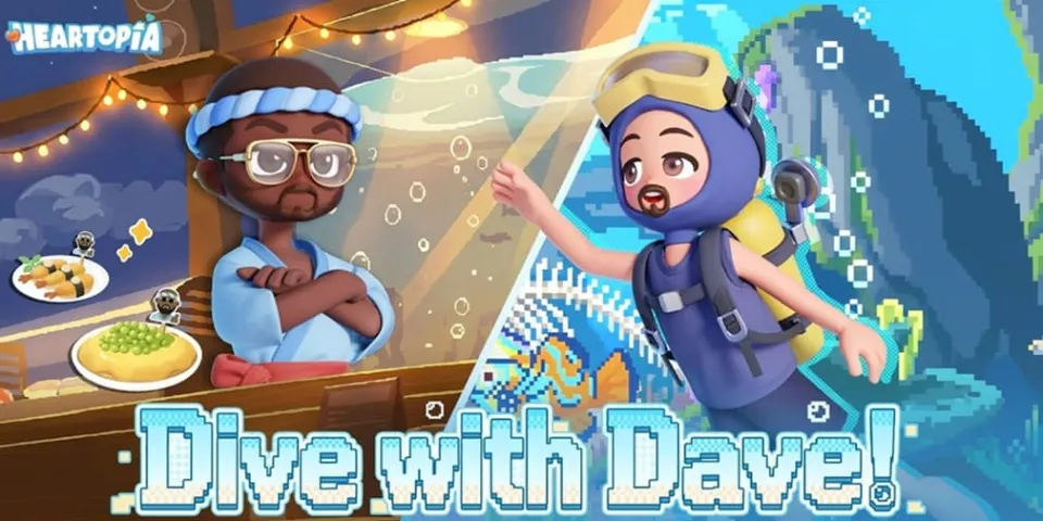 Heartopia teams up with Dave the Diver for a sushi-packed collaboration event