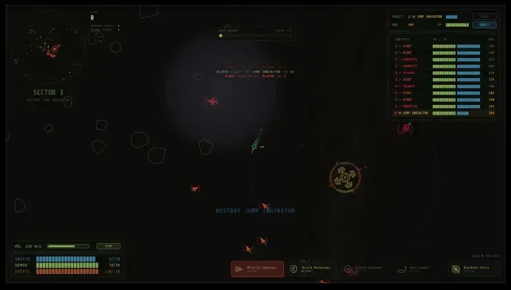 Make every shot count in Perihelion: Rogue Orbit, a space roguelite with EVE-style transversal combat