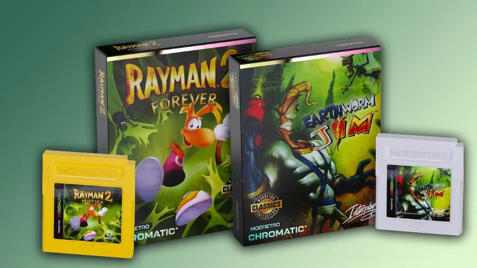 ModRetro Shadow Drops Enhanced Versions Of Earthworm Jim and Rayman 2 on Game Boy