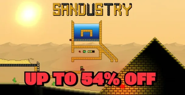 Sandustry offers mining, desturction, and automation with Steam keys at up to 54% off