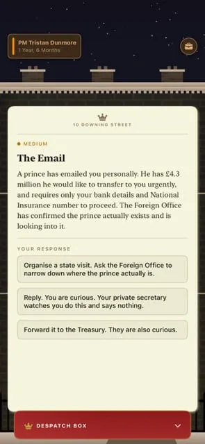 Review: No. 10 – Full Confidence – this new political satire game challenges you to outlast the lettuce as UK Prime Minister