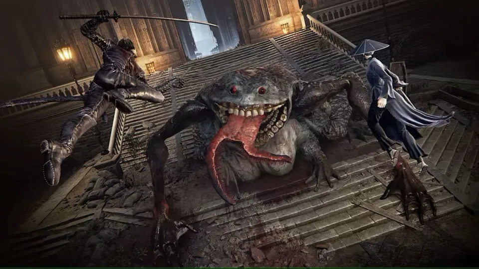 The Duskbloods gameplay footage leaks ahead of network test, showing off slick aerial combat, buttery smooth movement options, and a dude turning into a dinosaur