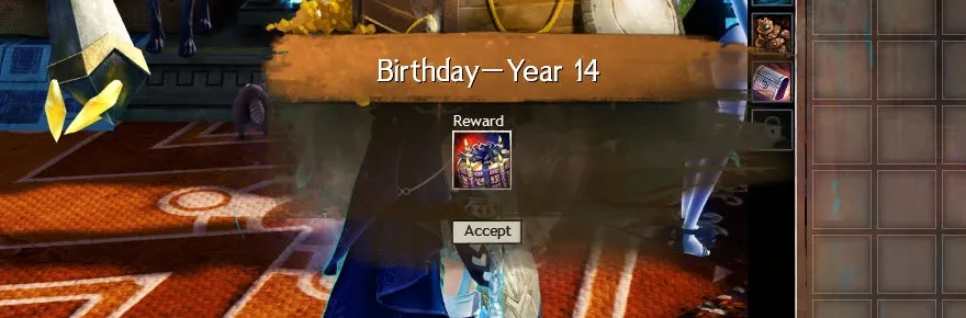 The oldest Guild Wars 2 characters are turning 14 years old this week with all the concomitant birthday gifts
