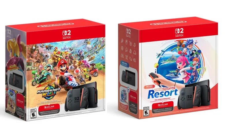 Nintendo Switch 2 + Mario Kart World and Nintendo Switch Sports Resort bundles announced