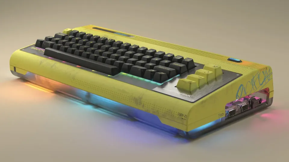 Commodore Just Dropped A New Cyberpunk-Themed Console With A Hidden Game Inside