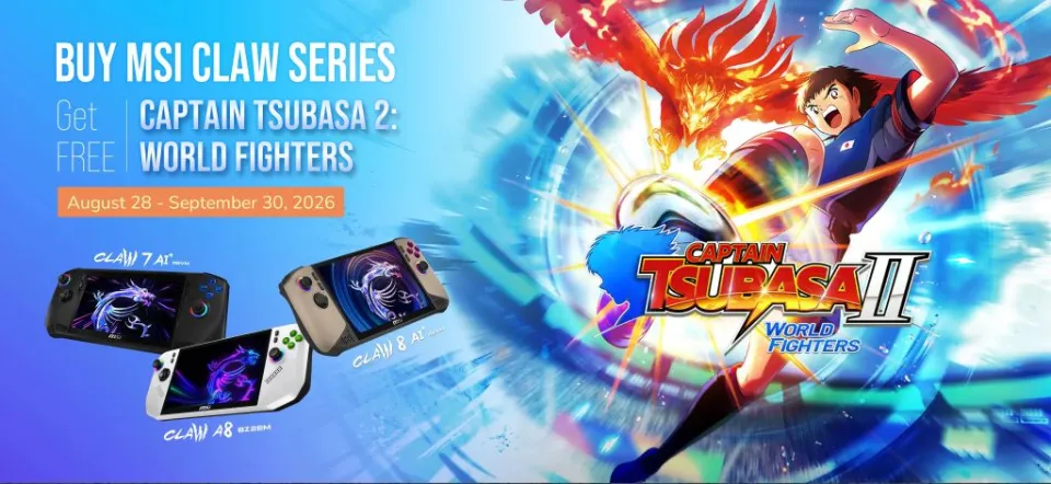 MSI bundles Captain Tsubasa 2 with Claw handhelds