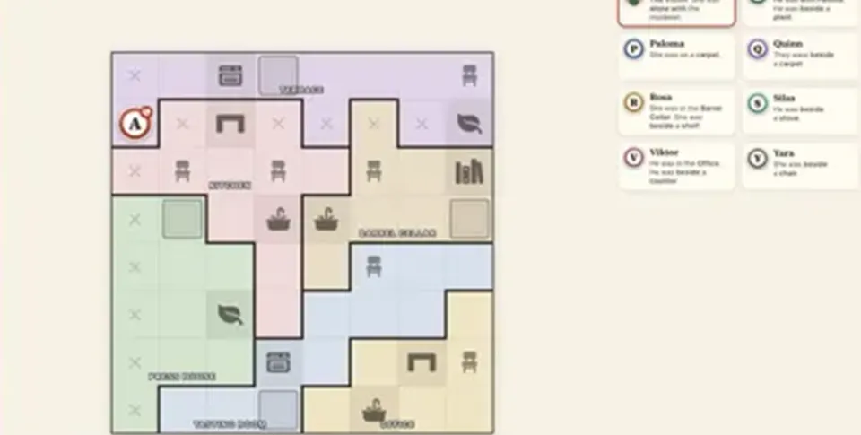 Roomers is a twist on Sudoku where you solve murders on a building floorplan