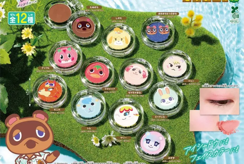 Creer Beaute Pon de Couleur Animal Crossing makeup announced