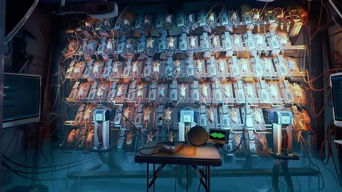 You can't pet the talking rat wall in Ontos, the new space horror game from Soma's creators, but surely it can run Doom