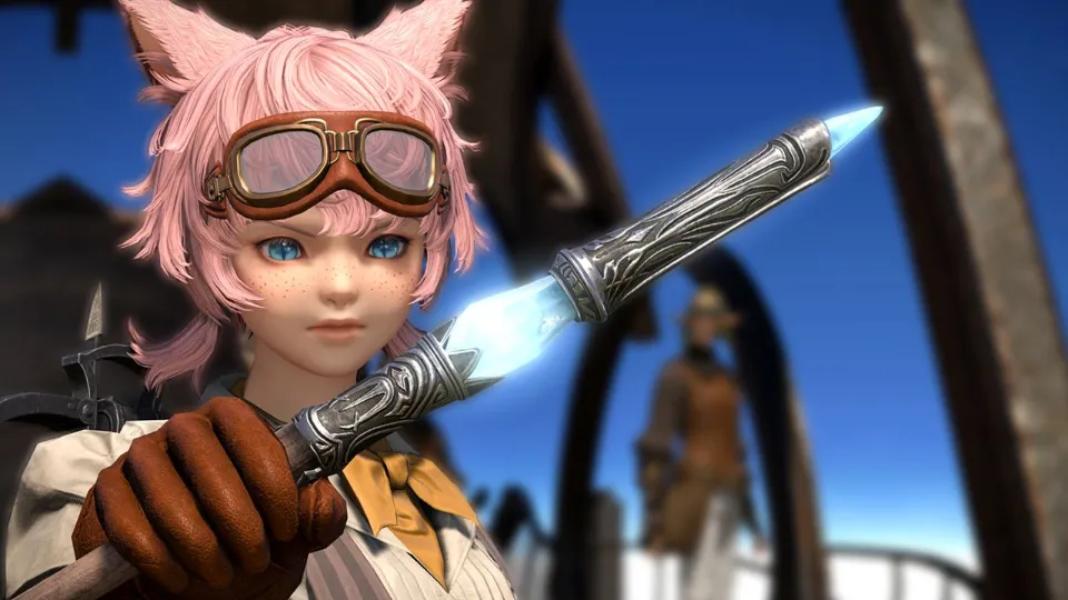 Final Fantasy 14 fans spot Evercold character in the MMO's Patch 7.56 screenshots, immediately theorize the expansion's new DPS class: "Is that a crossbow?"