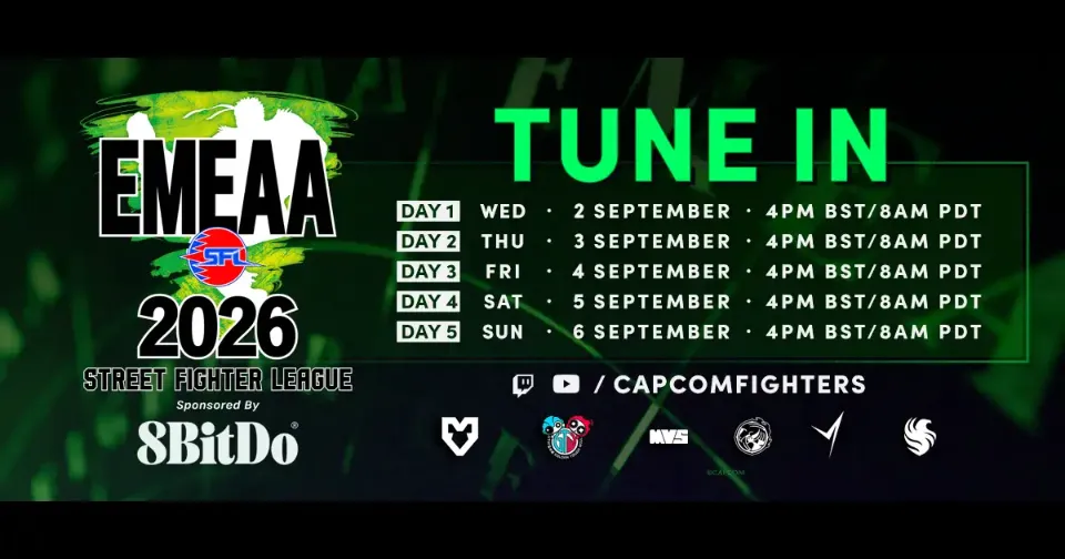 Street Fighter League EMEAA early results, stream ft. Xiaohai, Leshar, AngryBird, BigBird, JuicyJoe, Zhen, EndingWalker, Phenom, Xian, HotDog and more