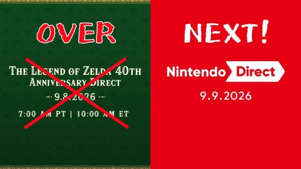 Don't miss Nintendo Direct September 2026 tomorrow! Check the start time worldwide