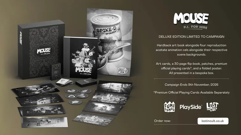 MOUSE: P.I. For Hire Official Art Book & Playing Cards Revealed