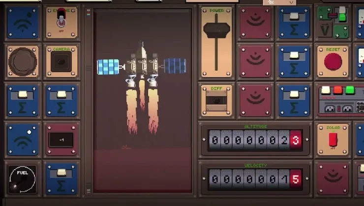 I love the chunky control panels in the spaceflight simulator In Control: Rocketry