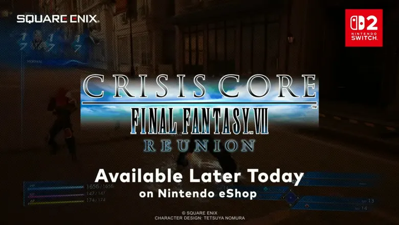 Crisis Core Final Fantasy VII Reunion Available later today for Nintendo Switch 2
