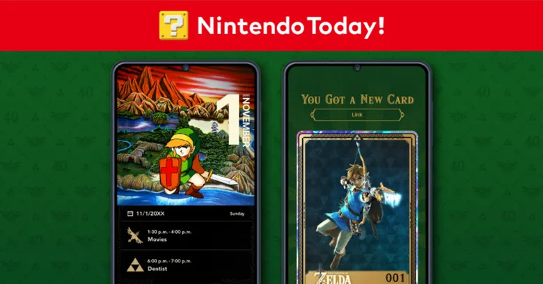Reminder: Exclusive digital cards and more from The Legend of Zelda now live via the Nintendo Today! app