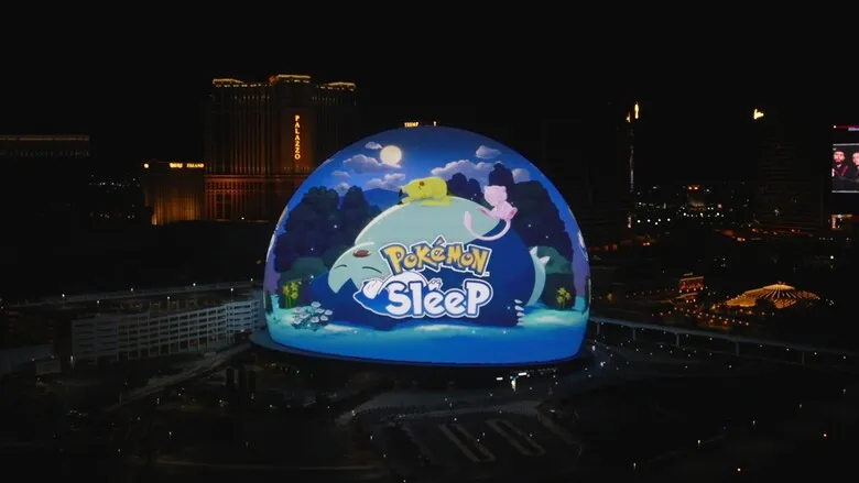 Pokémon Sleep takes over Las Vegas' Sphere