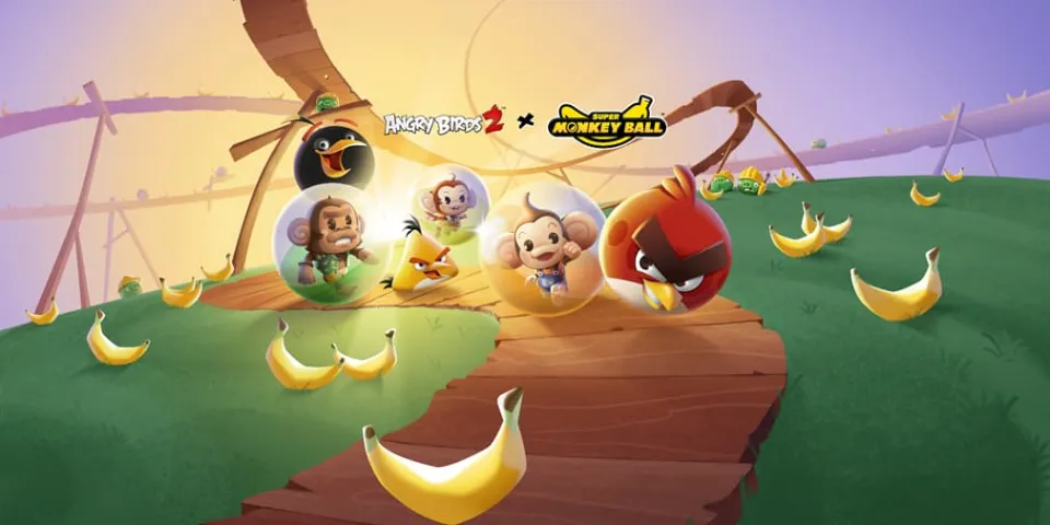 Angry Birds 2 goes bananas with Super Monkey Ball Banana Rumble collaboration