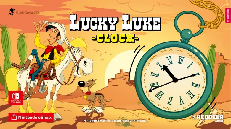 Lucky Luke: Clock heading to Switch Sept. 24th, 2026