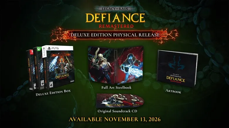 Legacy of Kain: Defiance Remastered physical editions launch November 13