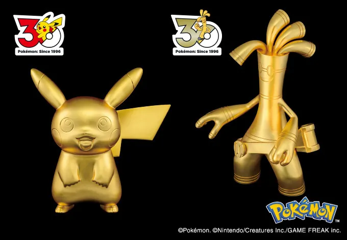 Pokémon Co. working on gold Pikachu and Gholdengo statues