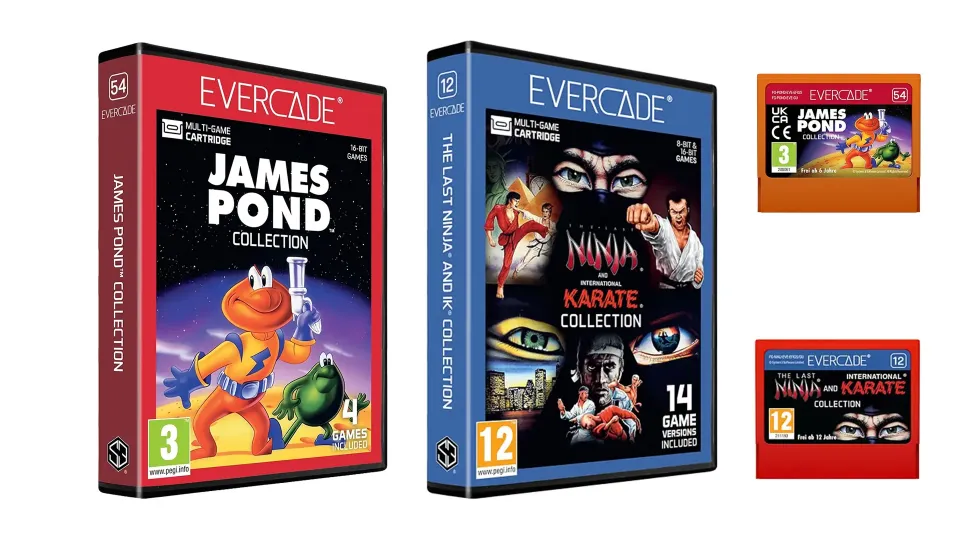 Pre-Orders For Evercade Last Ninja / International Karate And James Pond Collections Are Now Live