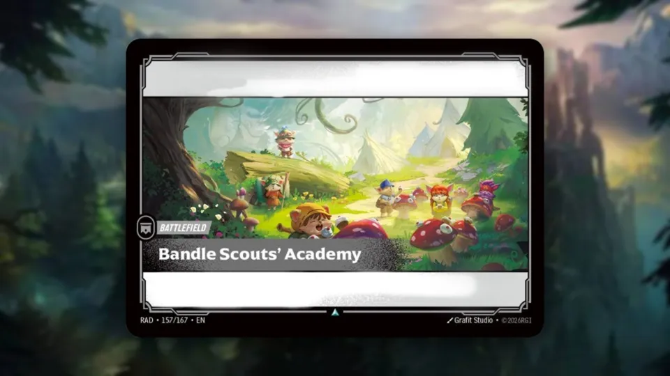 Riftbound Radiance card reveal - Bandle Scouts' Academy is perfect for Teemo degenerates