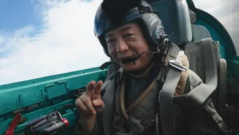 After 30 years they finally let Ace Combat's director fly in a real jet, and I'm taking credit
